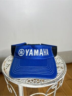 Yamaha Royal Blue and Black Logo Visor
